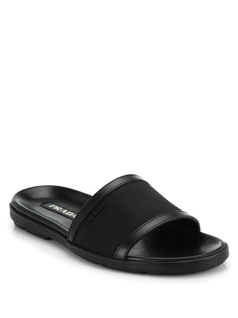 prada men's slide sandals